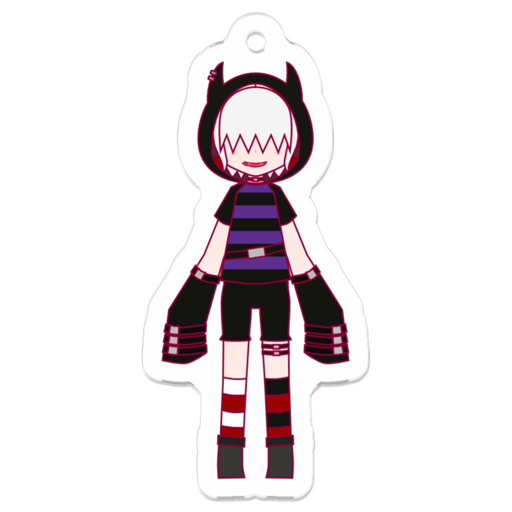 パンキッシュメカクレ少年・アクリルキーホルダー