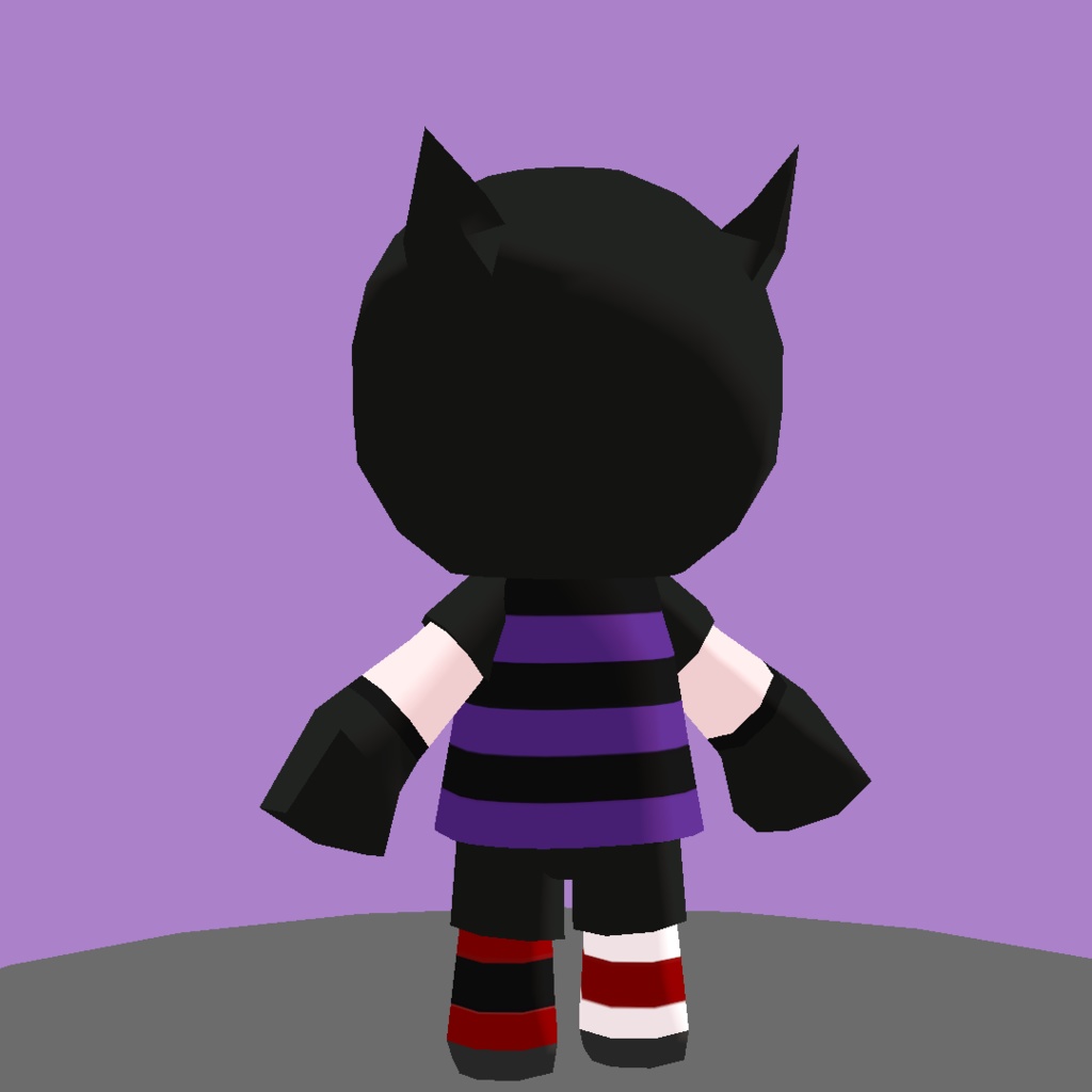 けみぐるみ・パンキッシュメカクレ少年【VRChat向け小物・ぬいぐるみ】