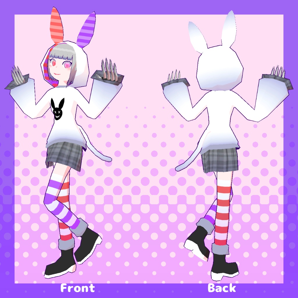 【VRChat PublicAvatar】ChimeRabbit・CaryChemix キメラビット・CaryChemix【2023年版 クエストアバター】