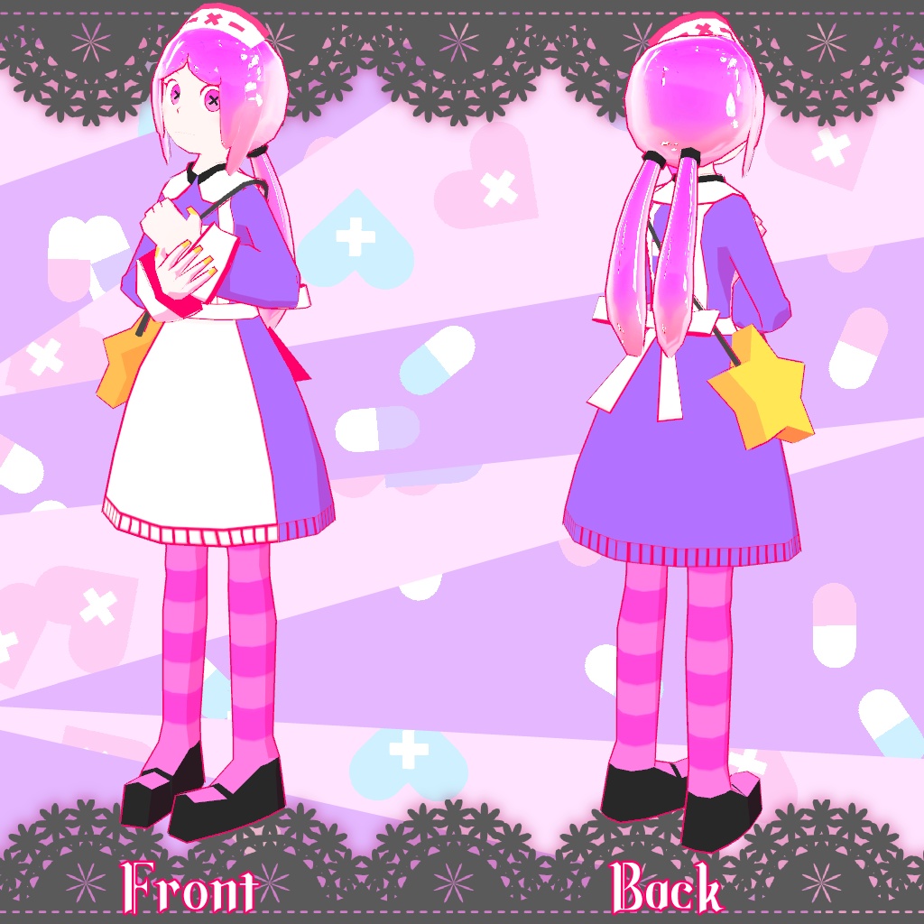 【VRM・クエスト対応】トポレア【VRChat・オリジナル3Dモデル】