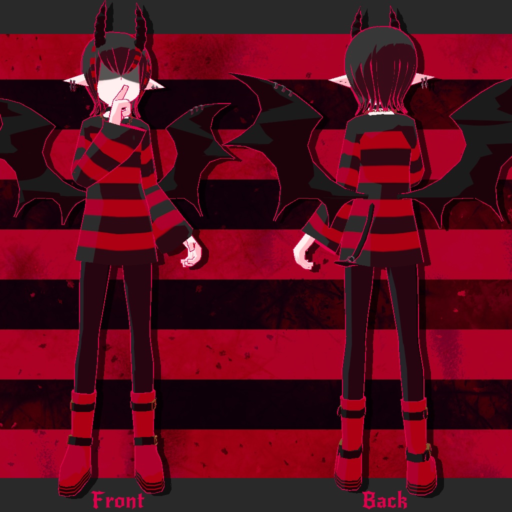 【VRChat・VRM】グトエ【オリジナル3Dモデル・アバター】