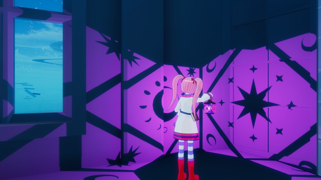 【ワールド小物】星影のランタン 【VRChat・アクセサリー】