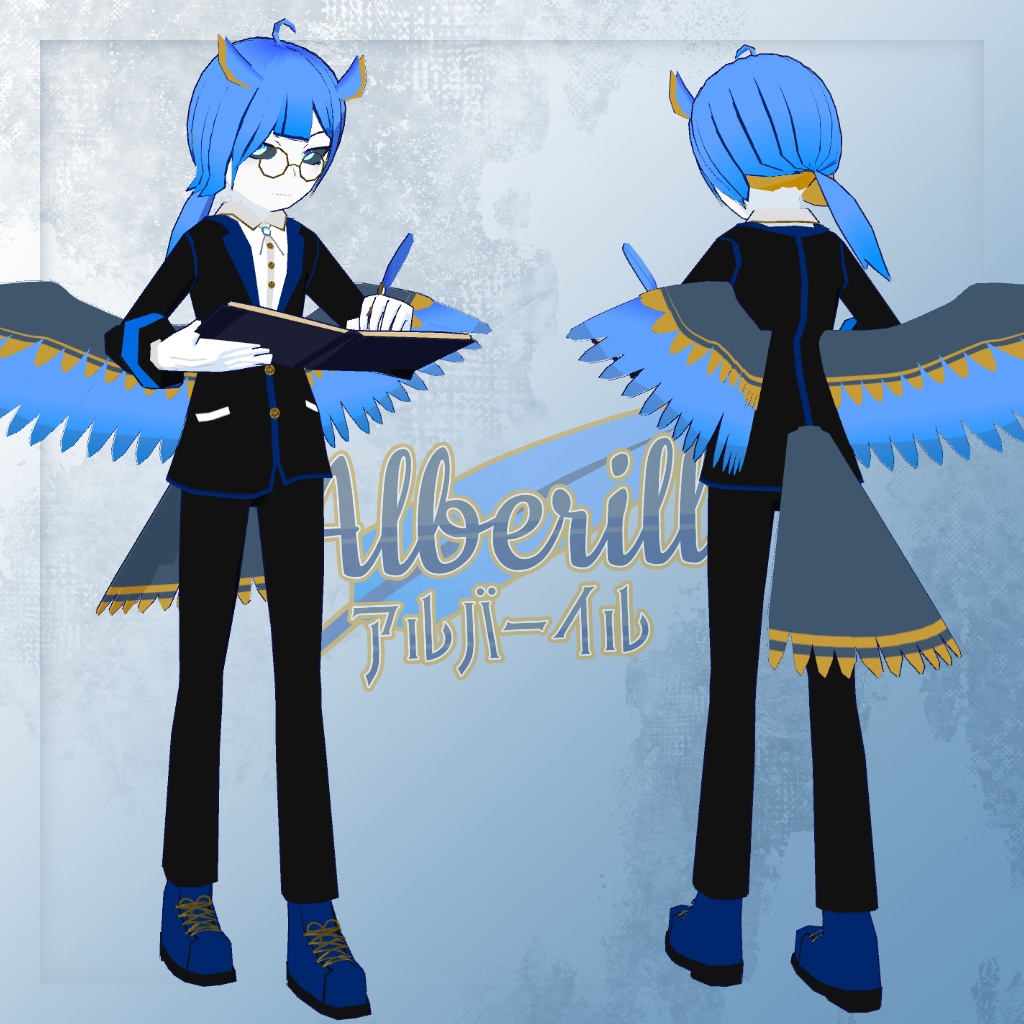 【VRChat・VRM】アルバーイル【オリジナル3Dモデル・アバター】