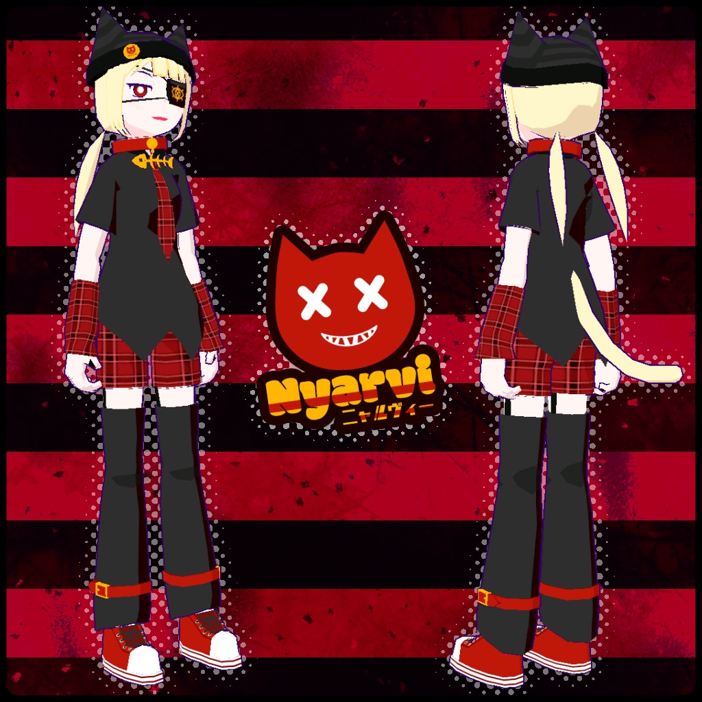 【5月1日までセール中!】ニャルヴィー【VRChatアバター VRM クエスト対応 mobile対応】