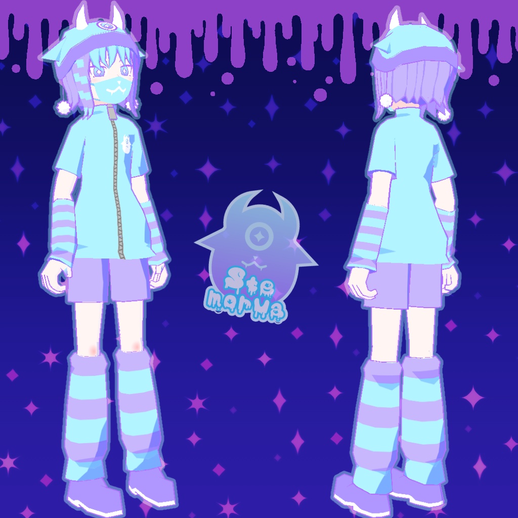 【VRChat向けアバター】ステモルヴァ - Stemorva【モバイル対応】
