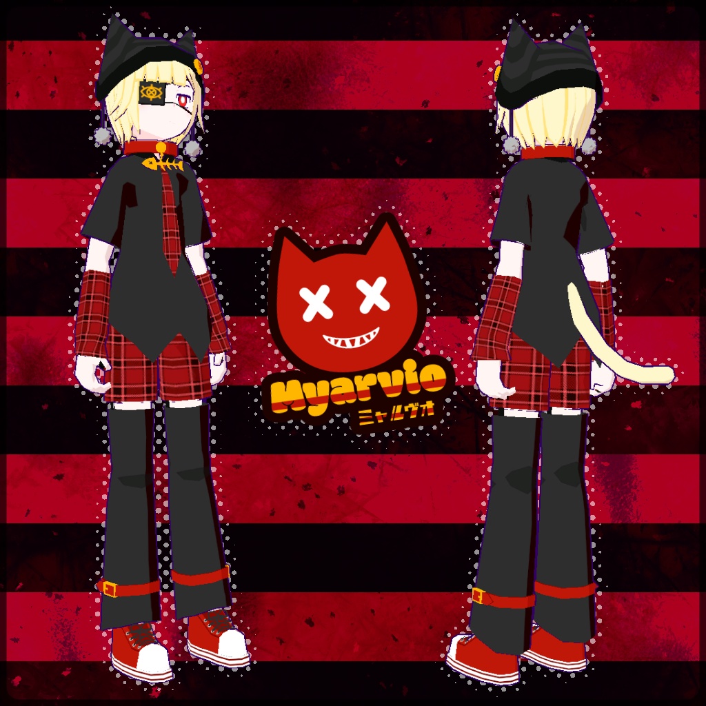 【VRChatアバター】ミャルヴィオ【 VRM クエスト対応 mobile対応】