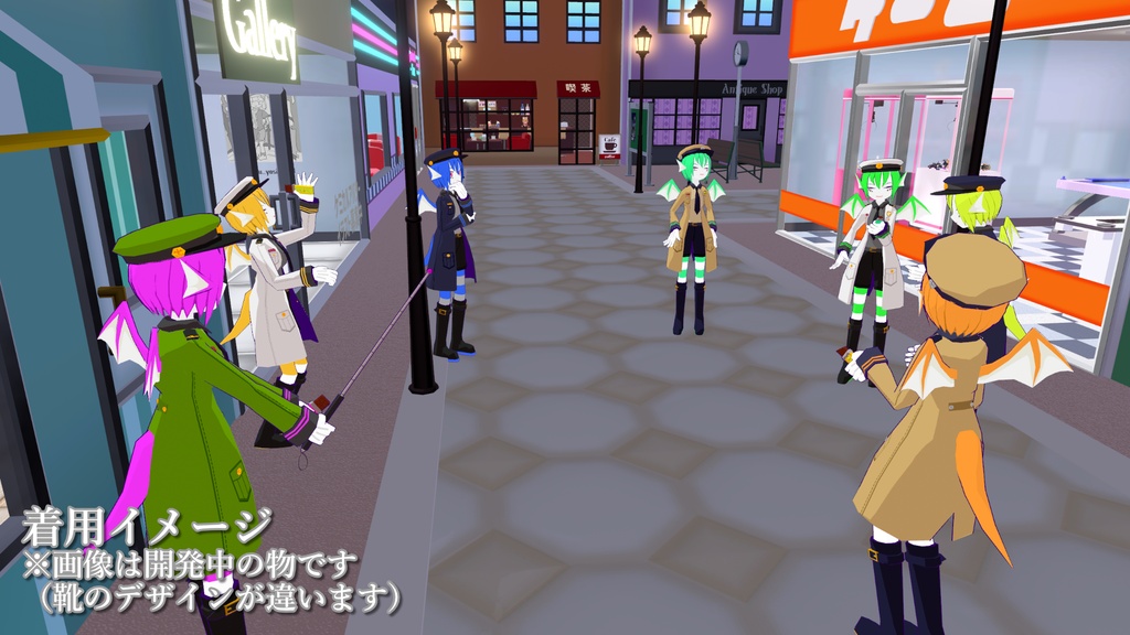 【VRChat・VRM】レンジャーイヴェリー【オリジナルアバター・軽量モバイル対応】