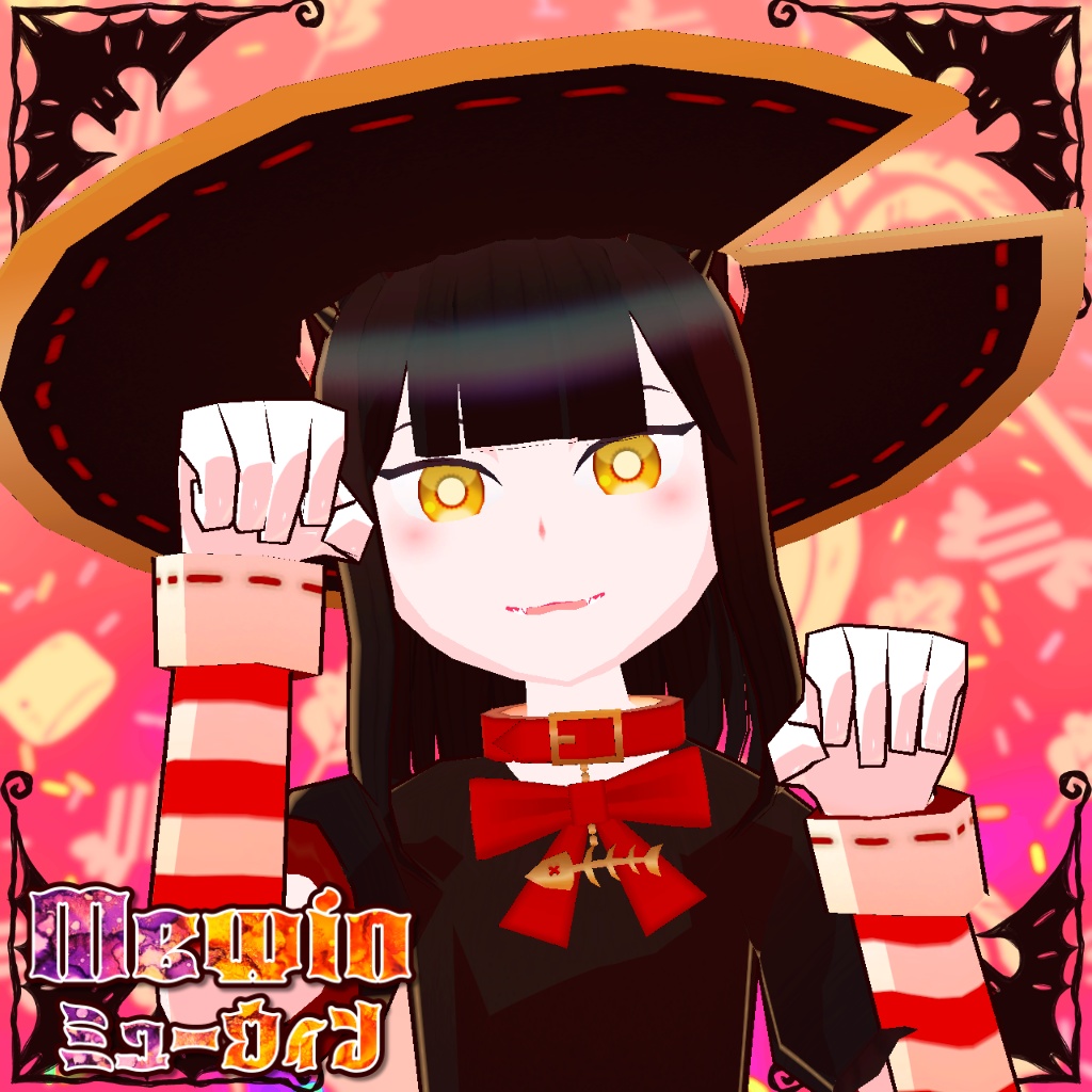 【VRChat・VRM】ミューウィン Mewin【クエスト対応・モバイル対応】