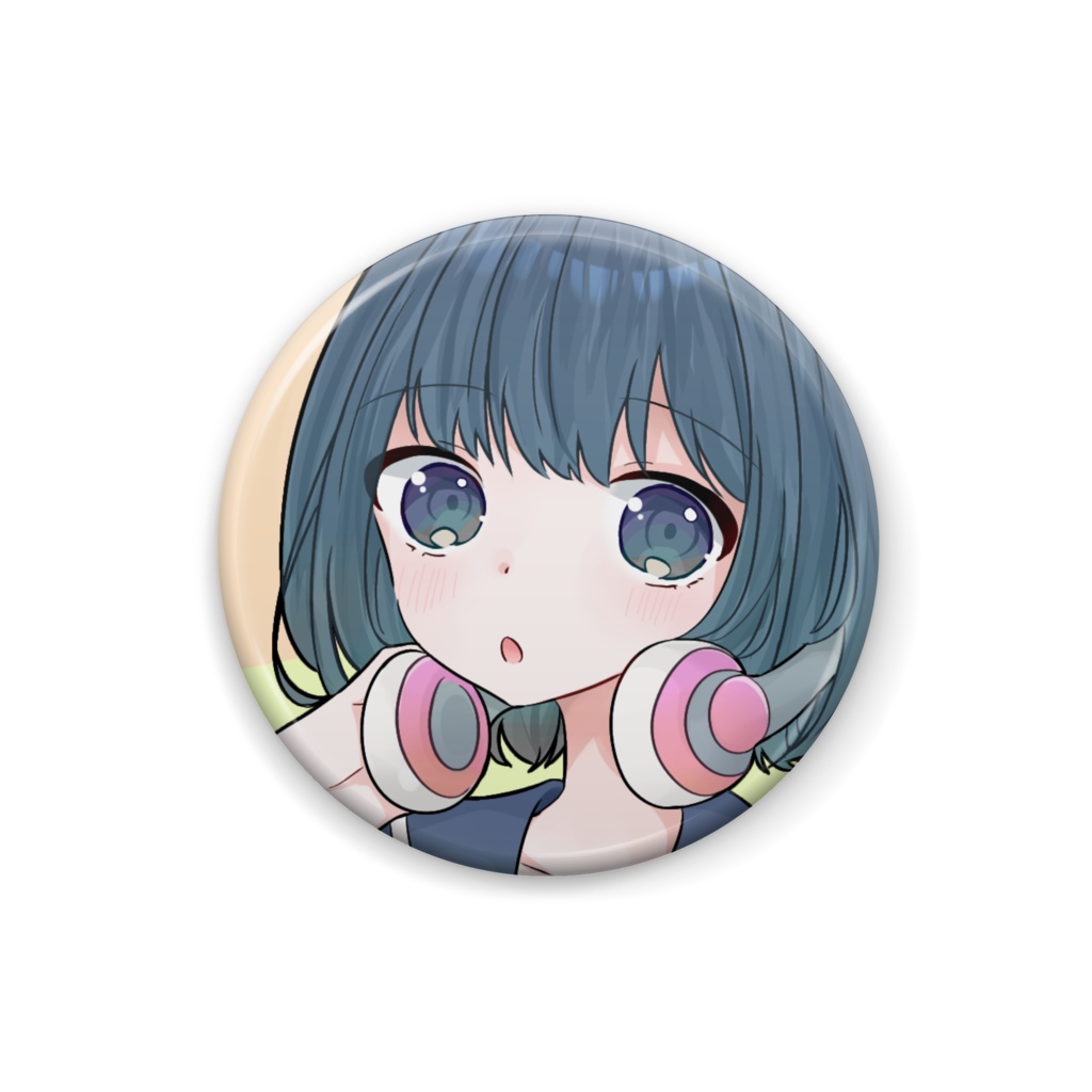ヘッドフォンちゃん缶バッジ