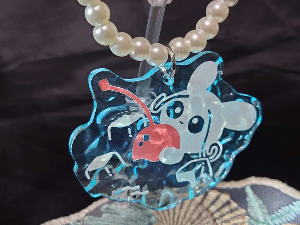 わくわくキーホルダー　ぷかぷかうさぎ