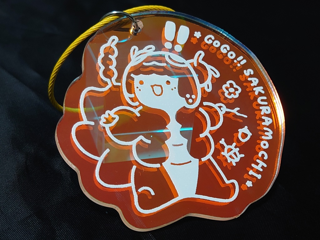 わくわくキーホルダー　ゴーゴー！さくらもち！