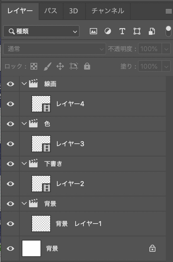 Photoshopビデオレイヤーのアニメーションテンプレート