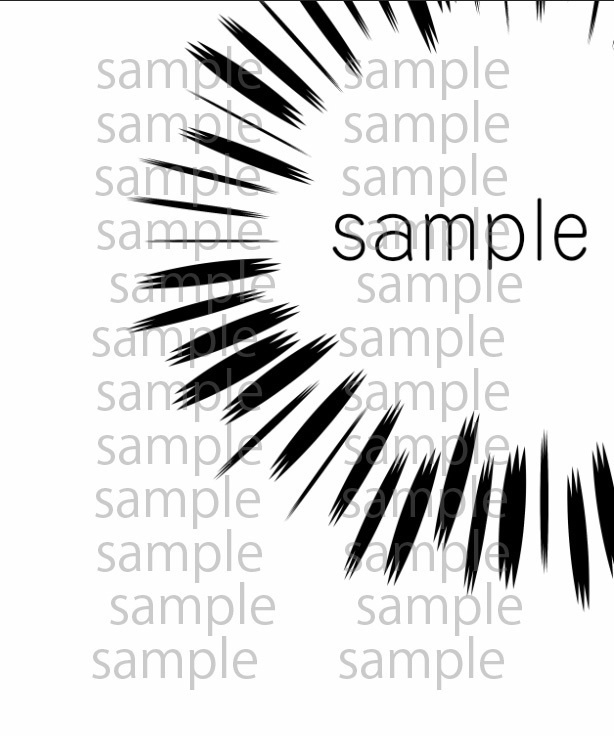 Photoshop用フラッシュブラシ、ウニフラブラシ「フラッシュ nabuKO」