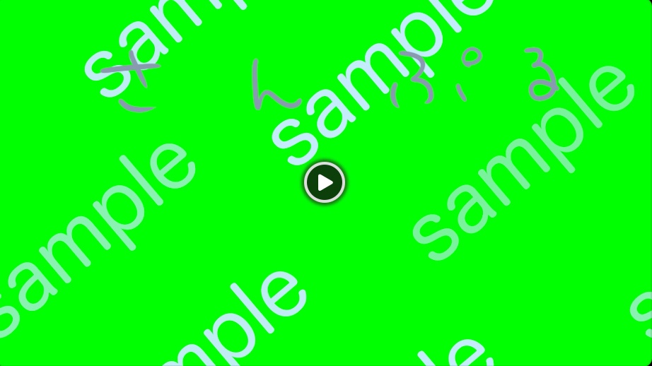 SAMPLE文字が横に流れるループ動画素材【クロマキー背景】2本セット