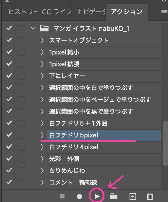 Photoshop用 マンガ・イラスト制作アクションセット(Mac用)