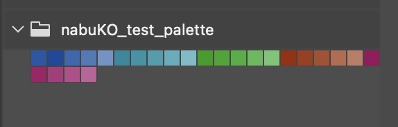パレットサンプル　nabuKO_test_palette.aco