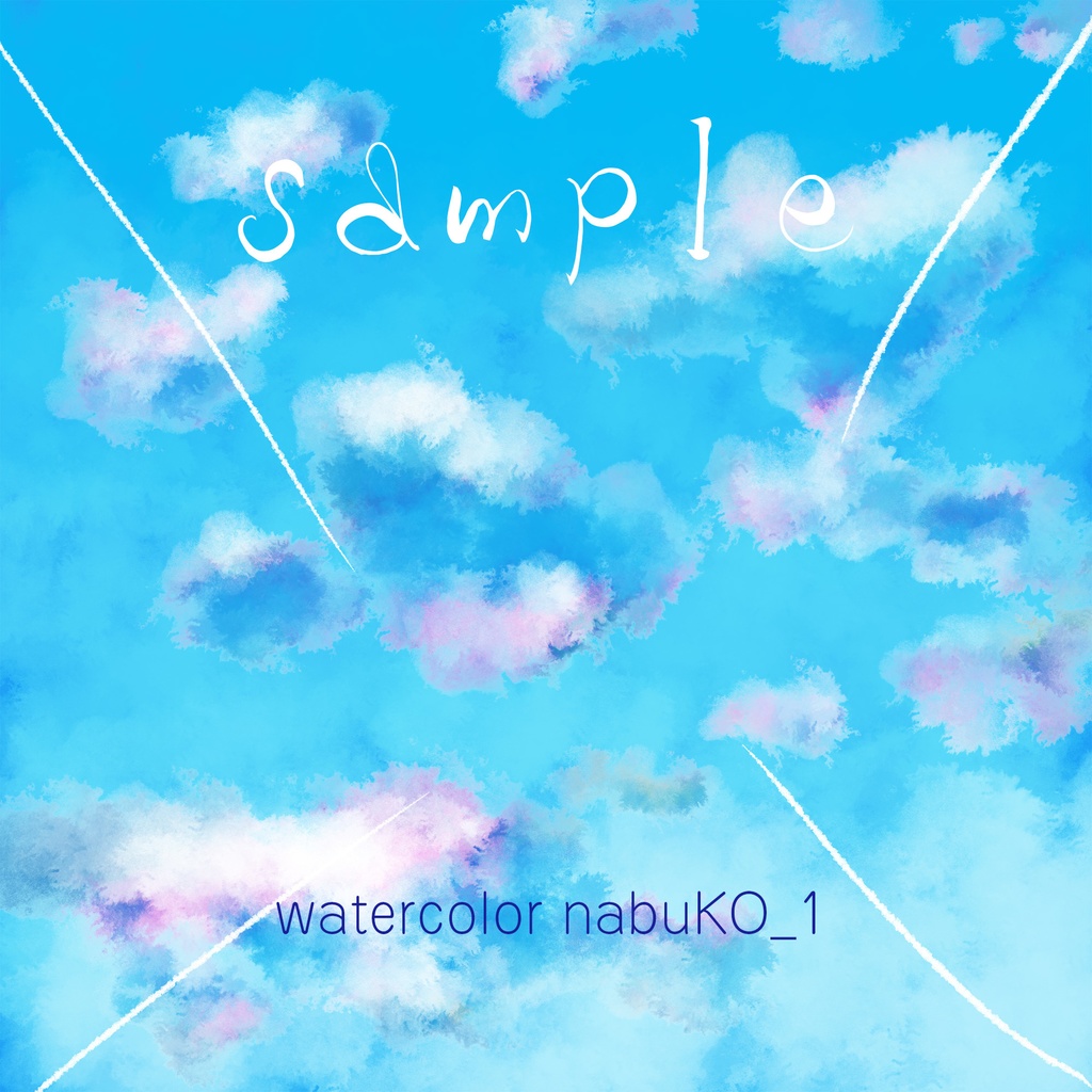 Photoshop用 水彩風ブラシセット Watercolor nabuKO Set 3.0