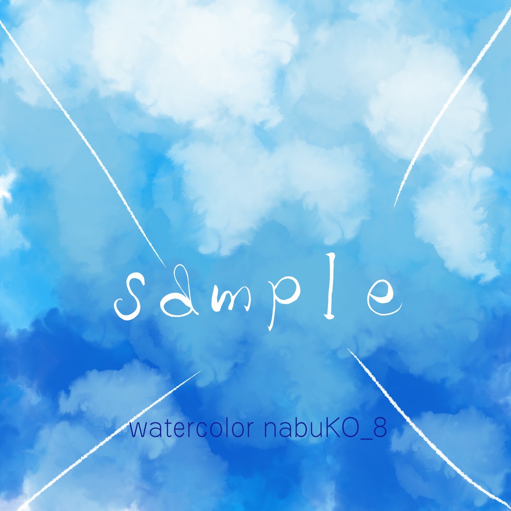 Photoshop用 水彩風ブラシセット Watercolor nabuKO Set 3.0