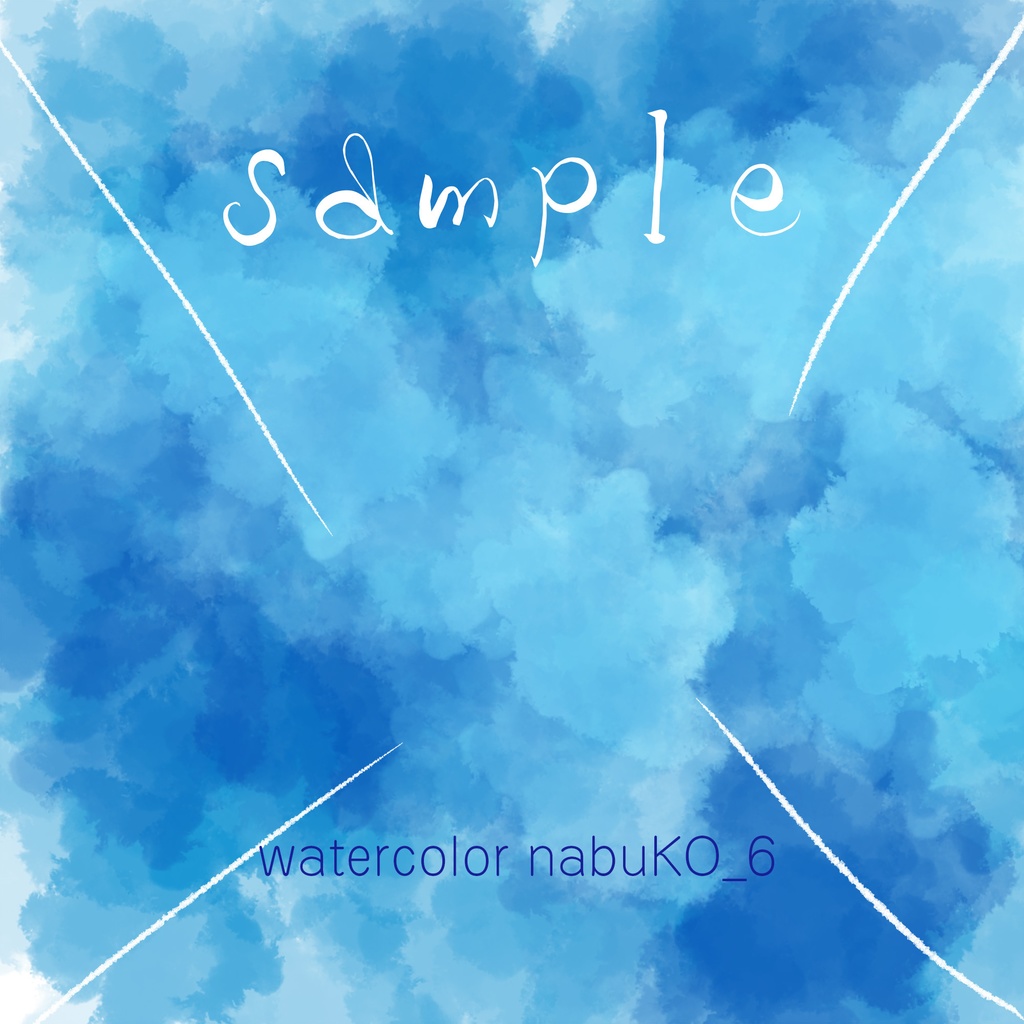 Photoshop用 水彩風ブラシセット Watercolor nabuKO Set 3.0