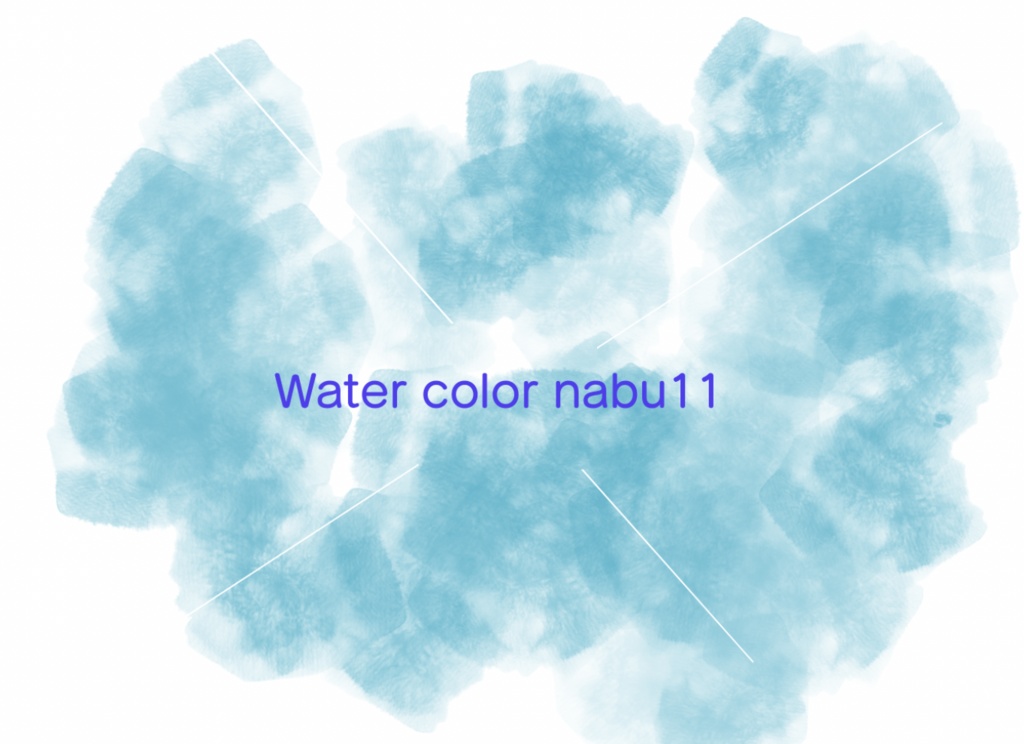 Photoshop用 水彩風ブラシセット Water color nabuKO set_2.1