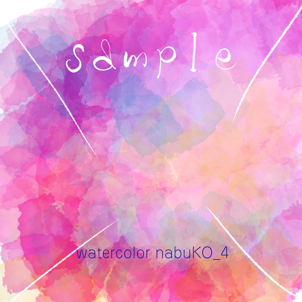 Photoshop用 水彩風ブラシセット Watercolor nabuKO Set 3.0