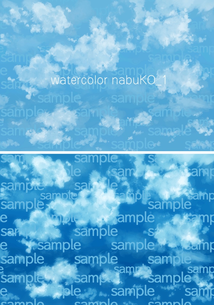 Photoshop用 水彩風ブラシセット Watercolor nabuKO Set 3.0
