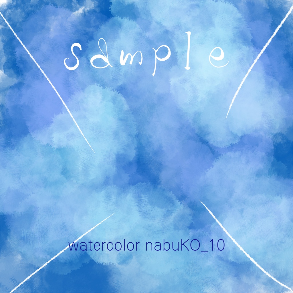 Photoshop用 水彩風ブラシセット Watercolor nabuKO Set 3.0
