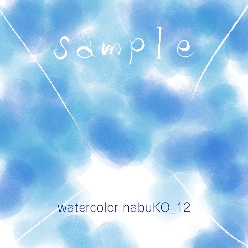 Photoshop用 水彩風ブラシセット Watercolor nabuKO Set 3.0