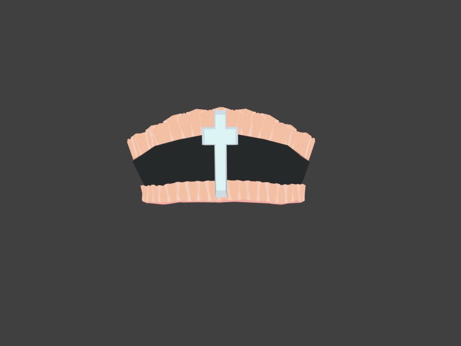 フリルのナースキャップ