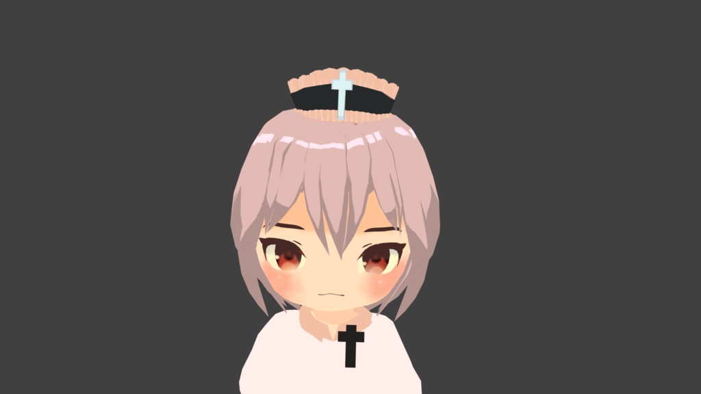 フリルのナースキャップ