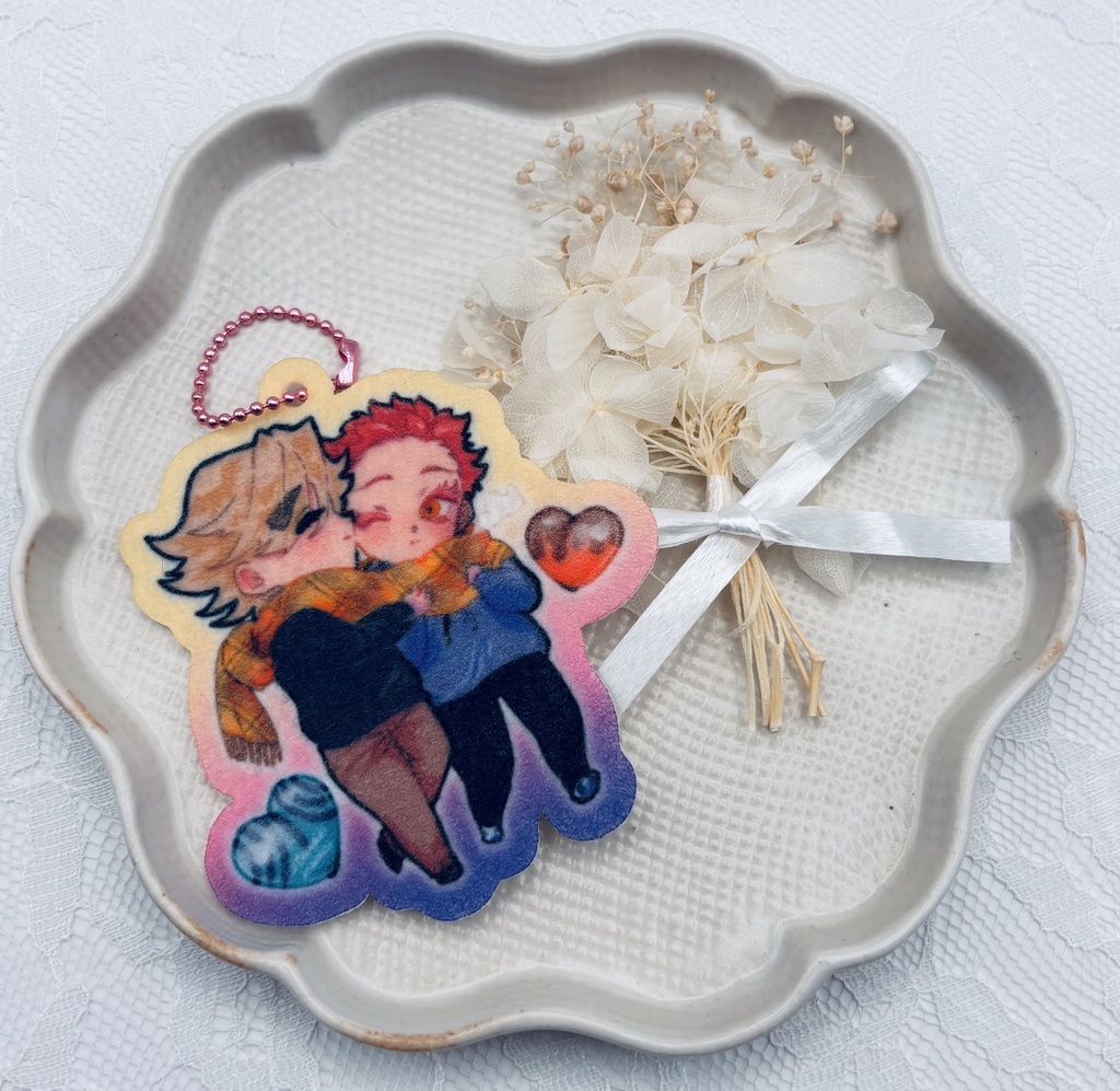 ふわふわどあかキーホルダー