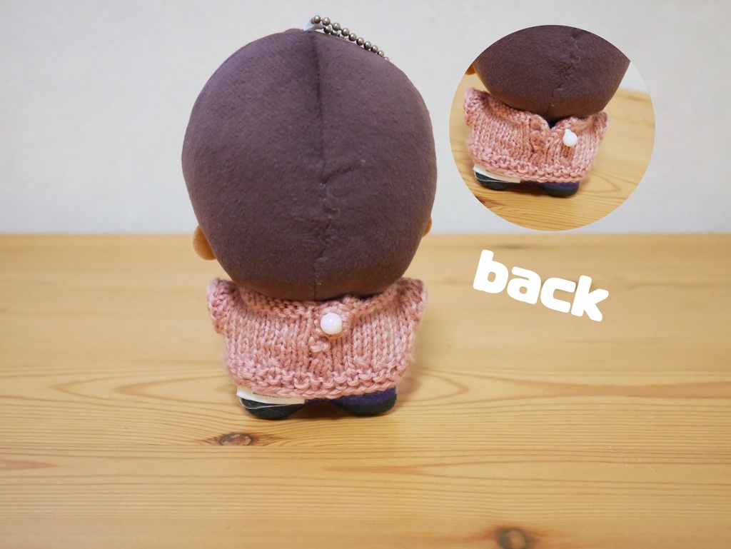 ちびぐるみ用 アラン模様のセーター