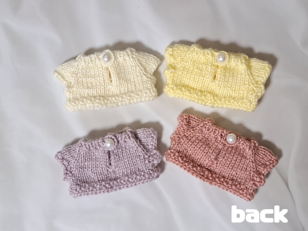 よりぬいミニ用 アラン模様のセーター