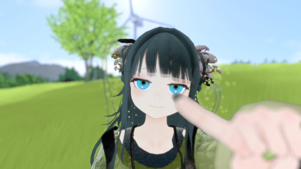 【無料】ターコイズアイ【きのこの子・かいわれの子対応】