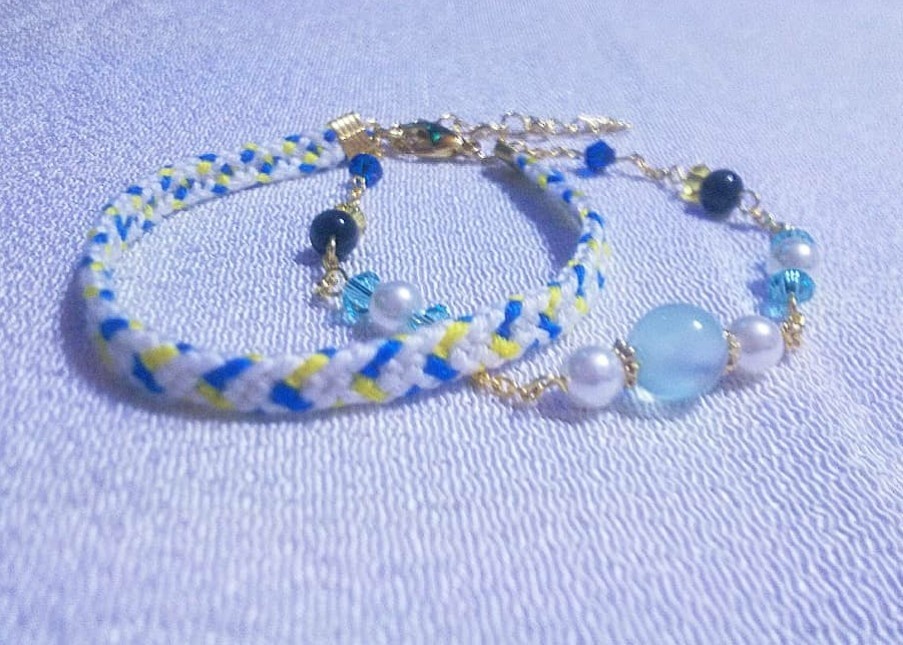 2連組紐ブレスレット