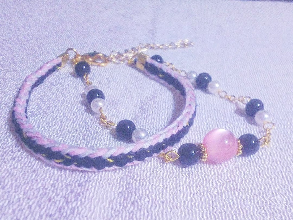 2連組紐ブレスレット