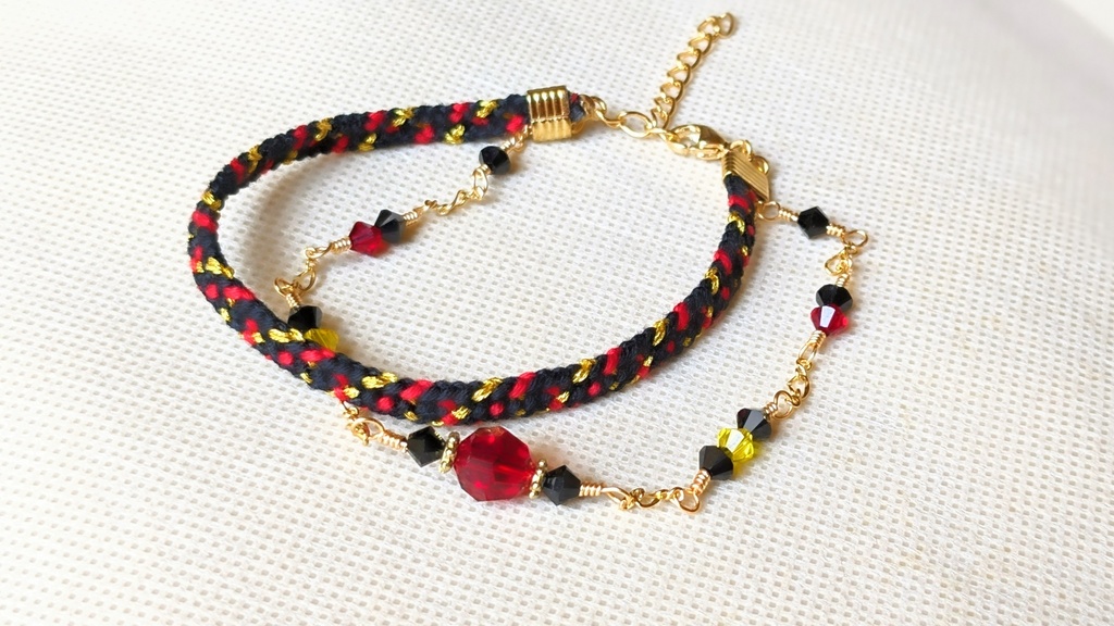 2連組紐ブレスレット