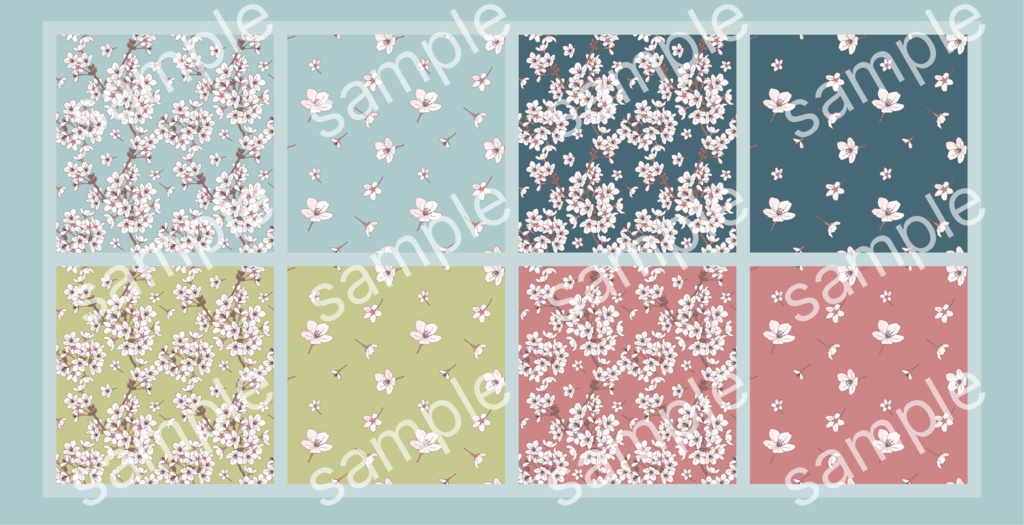 桜のイラスト素材セット