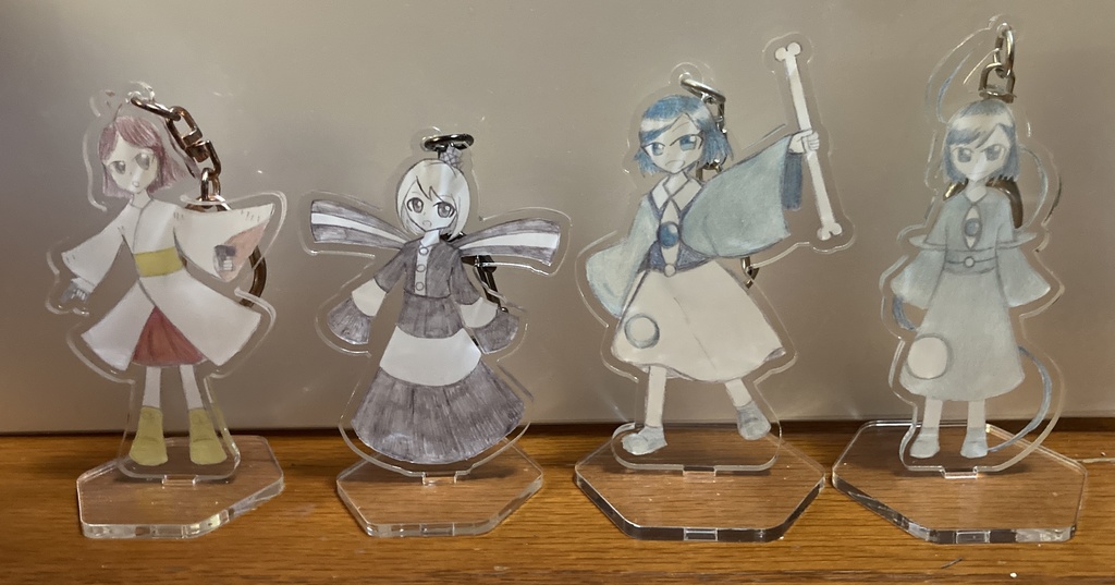 【郷邑シリーズ】生田 紋 アクリルキーホルダー兼スタンド