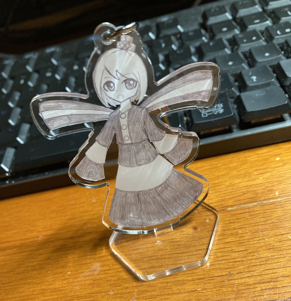 【郷邑シリーズ】生田 紋 アクリルキーホルダー兼スタンド