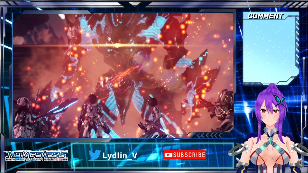 SF風配信オーバーレイ(PSO2NGS想定)
