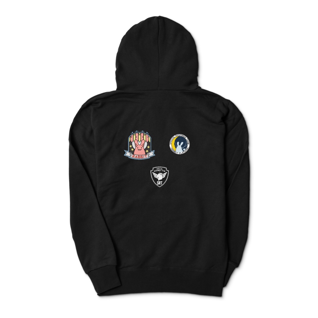 RABBIT1フルパッチカラーパーカー