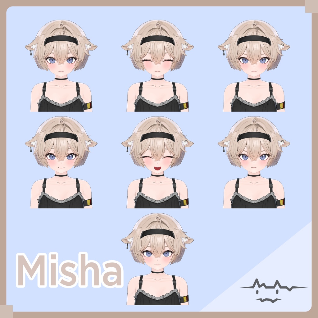 Misha 【オリジナル3Dアバター】VRC/VRM/Warudo