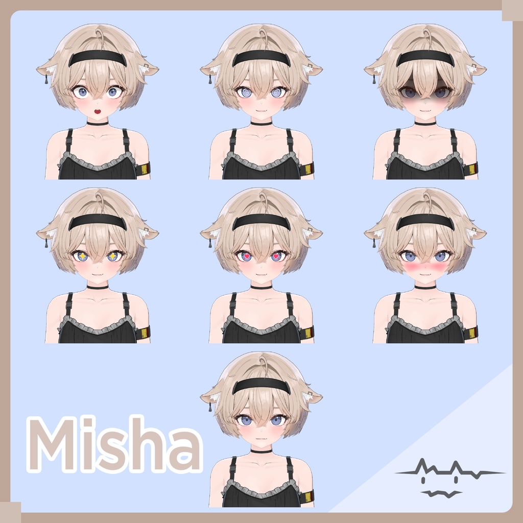 Misha 【オリジナル3Dアバター】VRC/VRM/Warudo