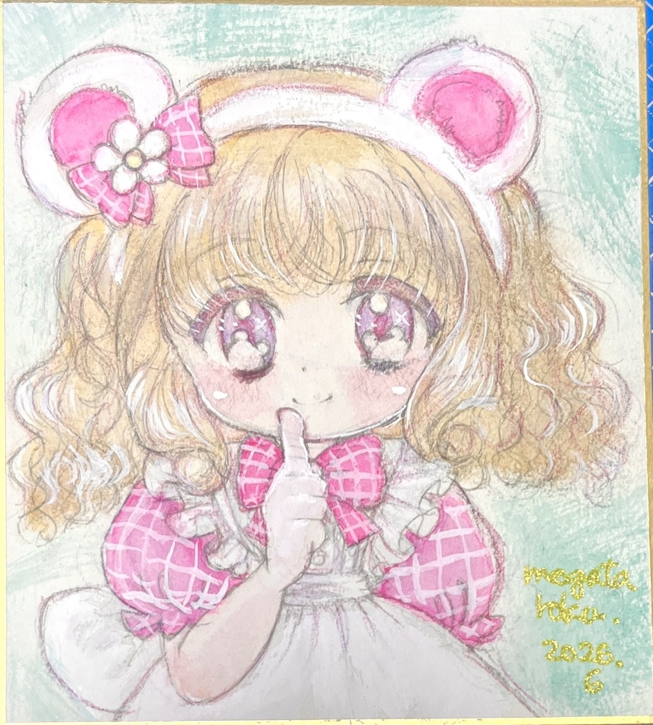 ミニ色紙まくちゃん