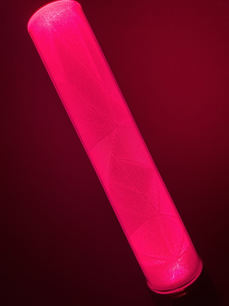 〈ステンドグラス柄〉ペンライト キラキラフィルム 2本分セット