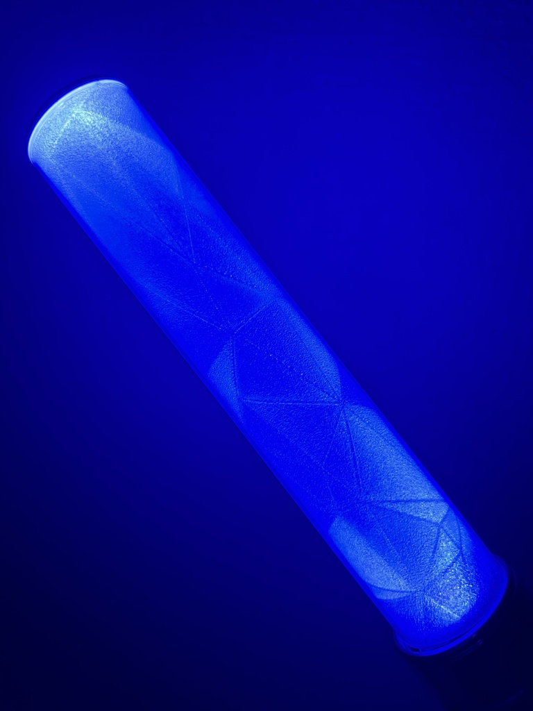 〈ステンドグラス柄〉ペンライト キラキラフィルム 2本分セット