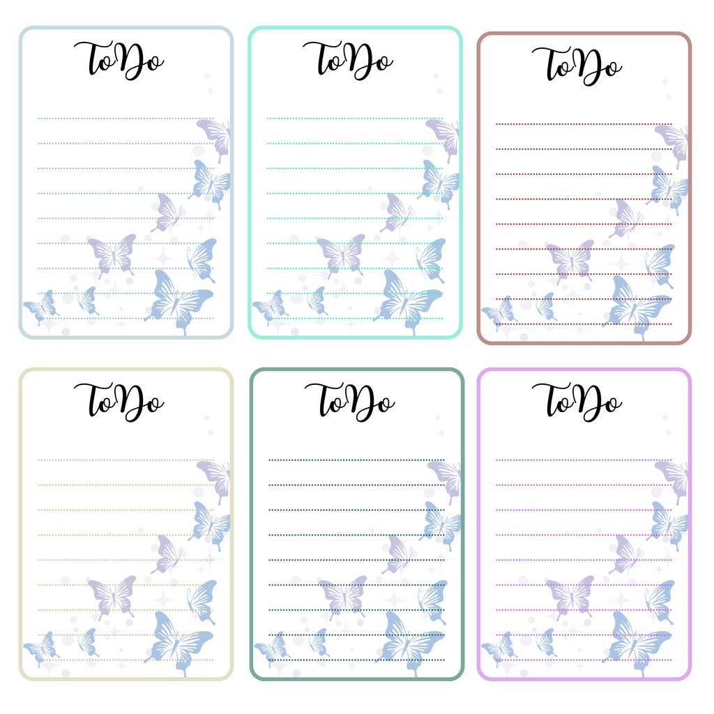 「心が整う、蝶のデジタルプランナーステッカー|やさしく続く習慣づくり」