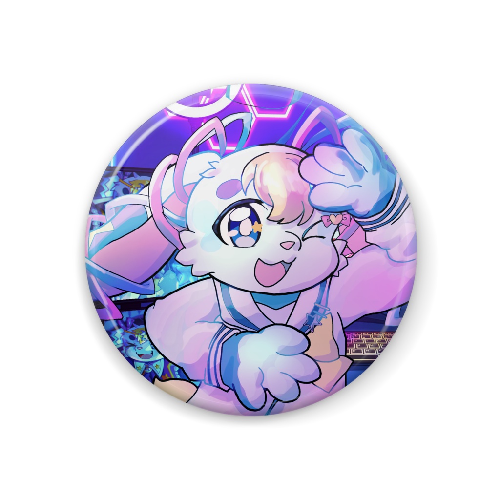 インターネットエンジェルのミーティア缶バッジ