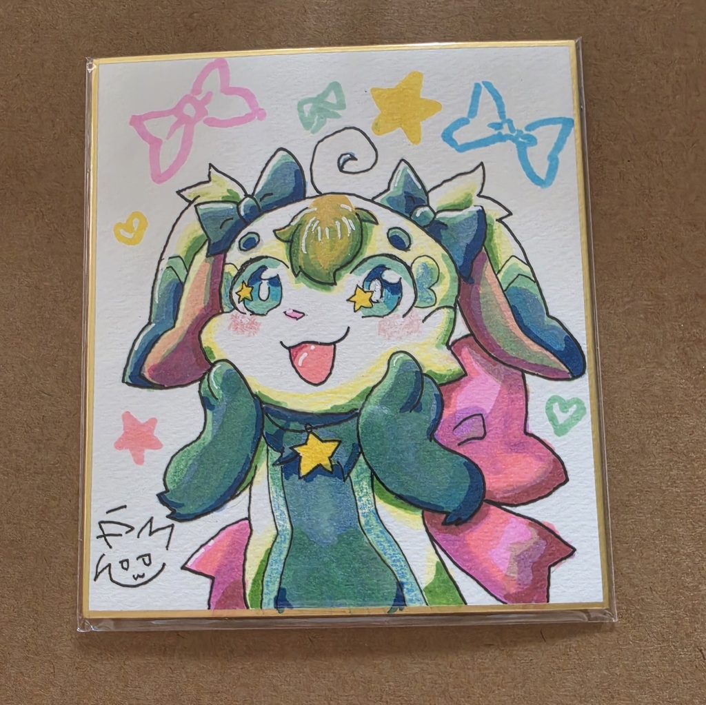 ミーティア 色紙 原画 一点物 イラスト